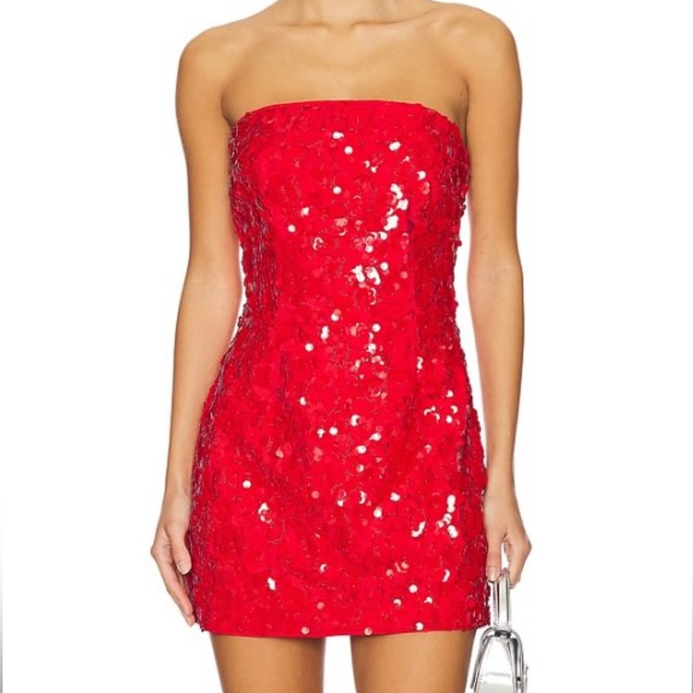 Only worn once!!!! Beautiful red dress